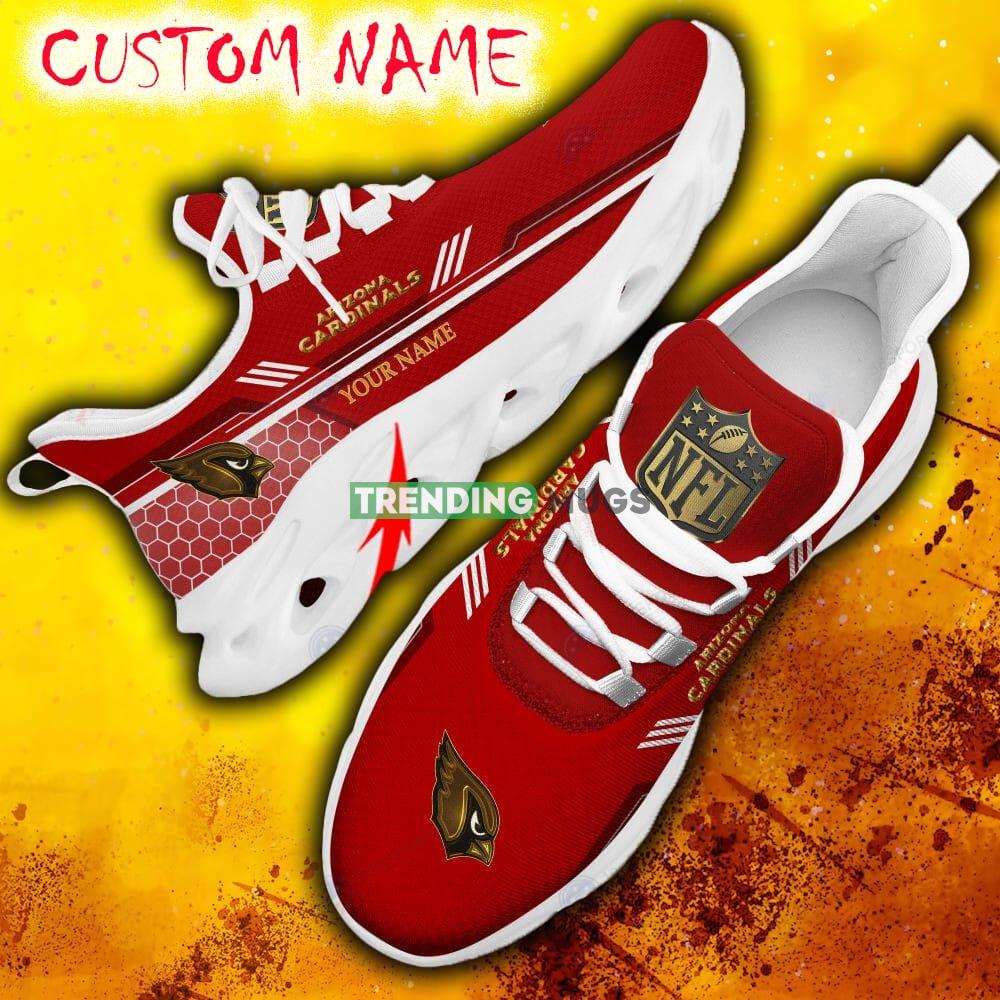 Custom Name Arizona Cardinals Red All Over Printed Max Soul Shoes For Fans Gift Men And Women New Sports Sneakers Max Soul Custom Name Arizona Cardinals Red All Over Printed Max Soul Shoes For Fans Gift Men And Women New Sports Sneakers Max Soul