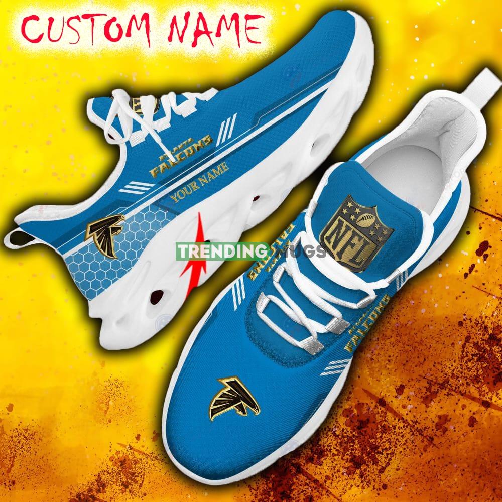 Custom Name Atlanta Falcons Blue All Over Printed Max Soul Shoes For Fans Gift Men And Women New Sports Sneakers - Atlanta Falcons Chunky Sneakers Best Photo 12 Custom Name Atlanta Falcons Blue All Over Printed Max Soul Shoes For Fans Gift Men And Women New Sports Sneakers - Atlanta Falcons Chunky Sneakers Best Photo 12