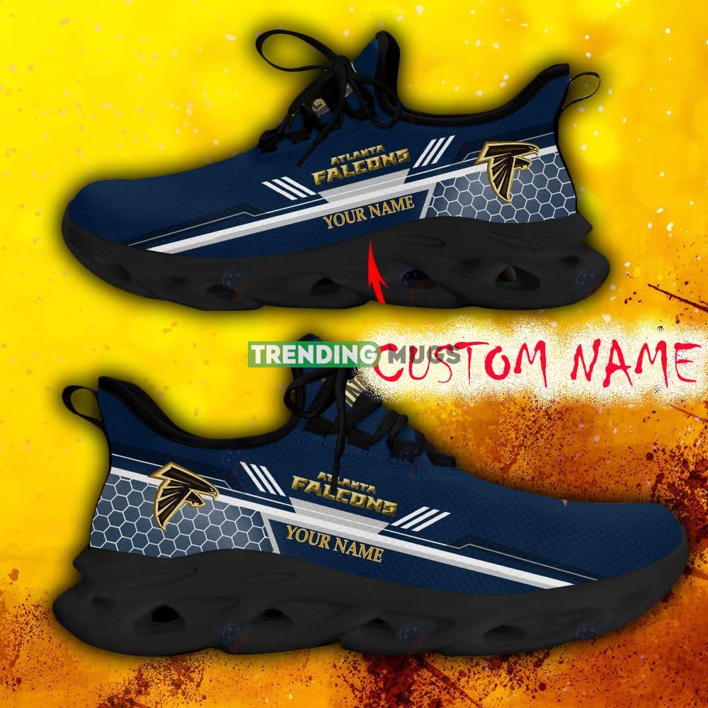 Custom Name Atlanta Falcons Navy All Over Printed Max Soul Shoes For Fans Gift Men And Women New Sports Sneakers Max Soul Custom Name Atlanta Falcons Navy All Over Printed Max Soul Shoes For Fans Gift Men And Women New Sports Sneakers Max Soul