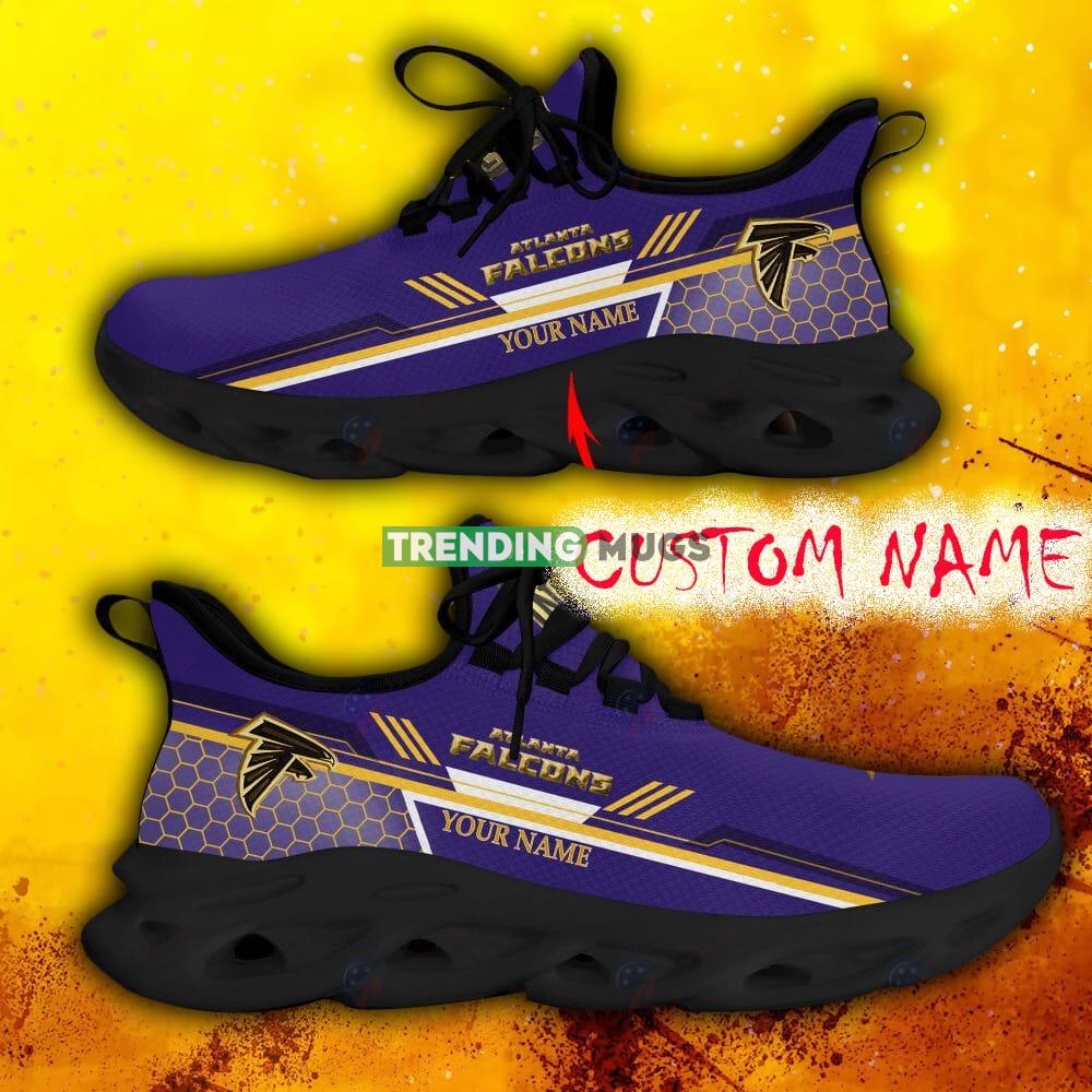Custom Name Atlanta Falcons Purple All Over Printed Max Soul Shoes For Fans Gift Men And Women New Sports Sneakers Max Soul Custom Name Atlanta Falcons Purple All Over Printed Max Soul Shoes For Fans Gift Men And Women New Sports Sneakers Max Soul