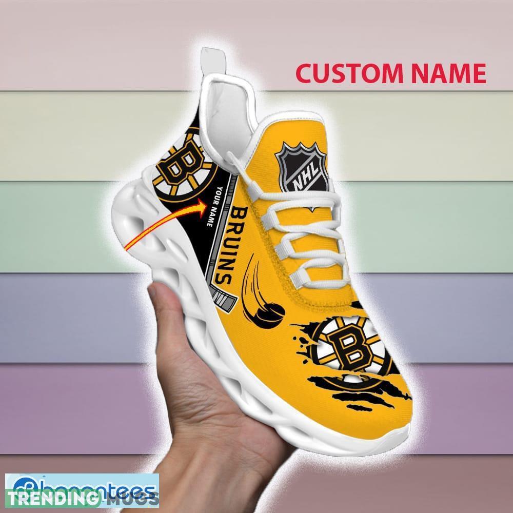 Custom Name Boston Bruins NHL Max Soul Shoes For Men And Women Gift For Fan Clunky Sneakers New Max Soul Custom Name Boston Bruins NHL Max Soul Shoes For Men And Women Gift For Fan Clunky Sneakers New Max Soul