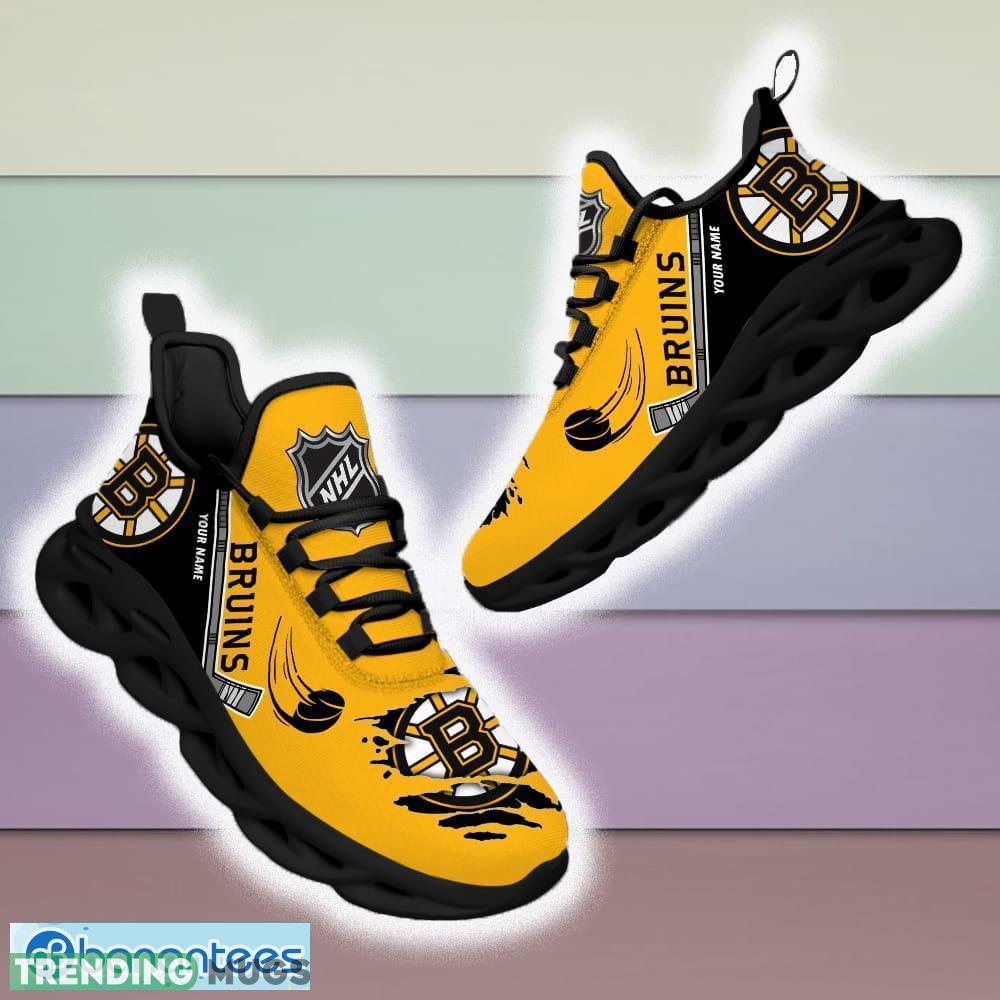 Custom Name Boston Bruins NHL Max Soul Shoes For Men And Women Gift For Fan Clunky Sneakers New Max Soul Custom Name Boston Bruins NHL Max Soul Shoes For Men And Women Gift For Fan Clunky Sneakers New Max Soul