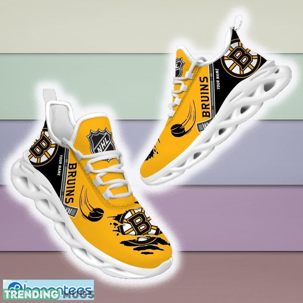 Custom Name Boston Bruins NHL Max Soul Shoes For Men And Women Gift For Fan Clunky Sneakers New Max Soul Custom Name Boston Bruins NHL Max Soul Shoes For Men And Women Gift For Fan Clunky Sneakers New Max Soul