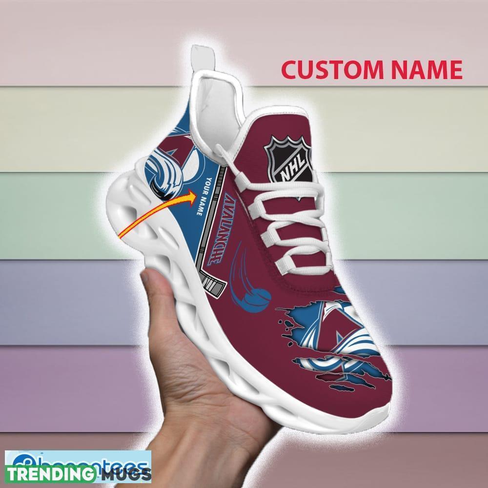 Custom Name Colorado Avalanche NHL Max Soul Shoes For Men And Women Gift For Fan Clunky Sneakers New Max Soul Custom Name Colorado Avalanche NHL Max Soul Shoes For Men And Women Gift For Fan Clunky Sneakers New Max Soul