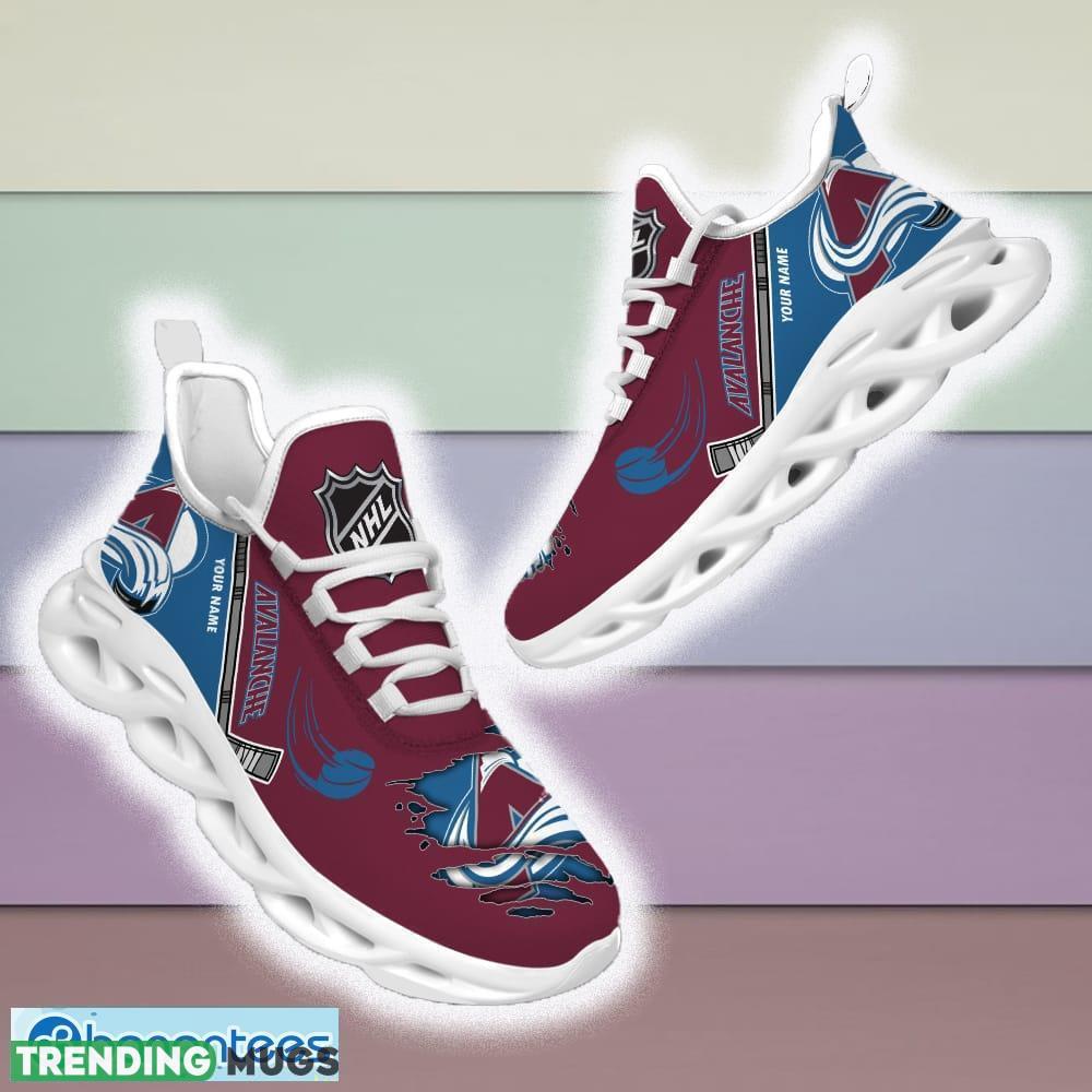 Custom Name Colorado Avalanche NHL Max Soul Shoes For Men And Women Gift For Fan Clunky Sneakers New Max Soul Custom Name Colorado Avalanche NHL Max Soul Shoes For Men And Women Gift For Fan Clunky Sneakers New Max Soul