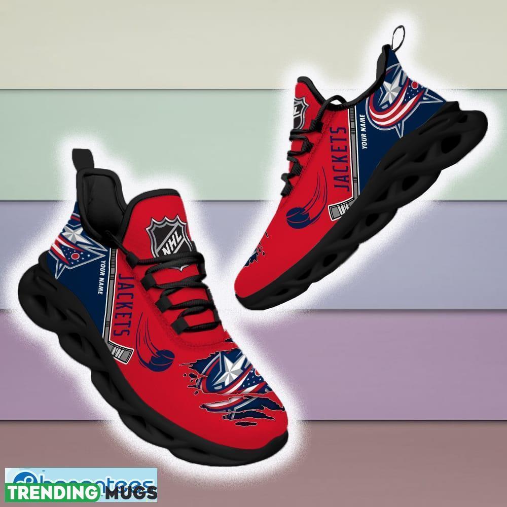 Custom Name Columbus Blue Jackets NHL Max Soul Shoes For Men And Women Gift For Fan Clunky Sneakers New Max Soul Custom Name Columbus Blue Jackets NHL Max Soul Shoes For Men And Women Gift For Fan Clunky Sneakers New Max Soul