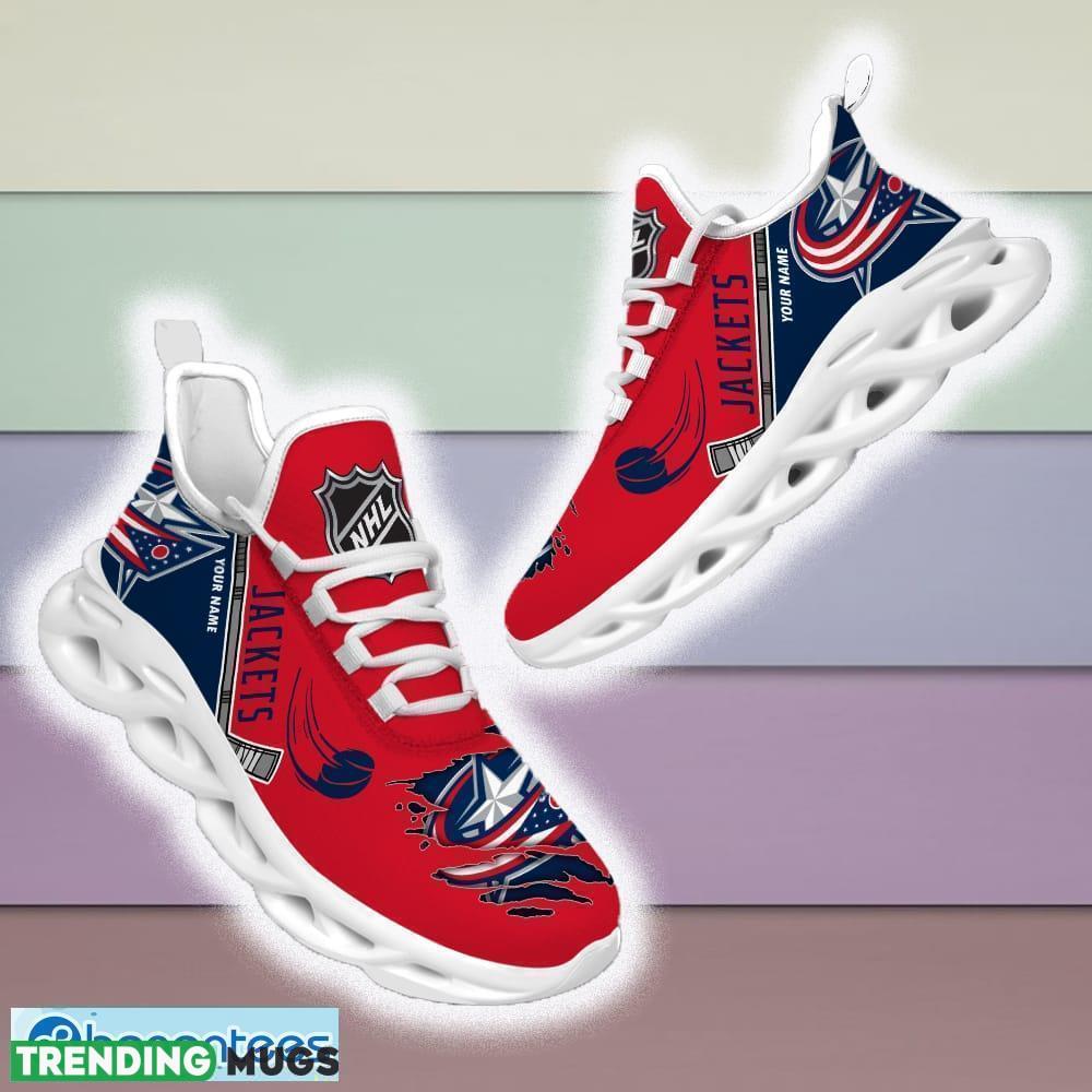 Custom Name Columbus Blue Jackets NHL Max Soul Shoes For Men And Women Gift For Fan Clunky Sneakers New Max Soul Custom Name Columbus Blue Jackets NHL Max Soul Shoes For Men And Women Gift For Fan Clunky Sneakers New Max Soul