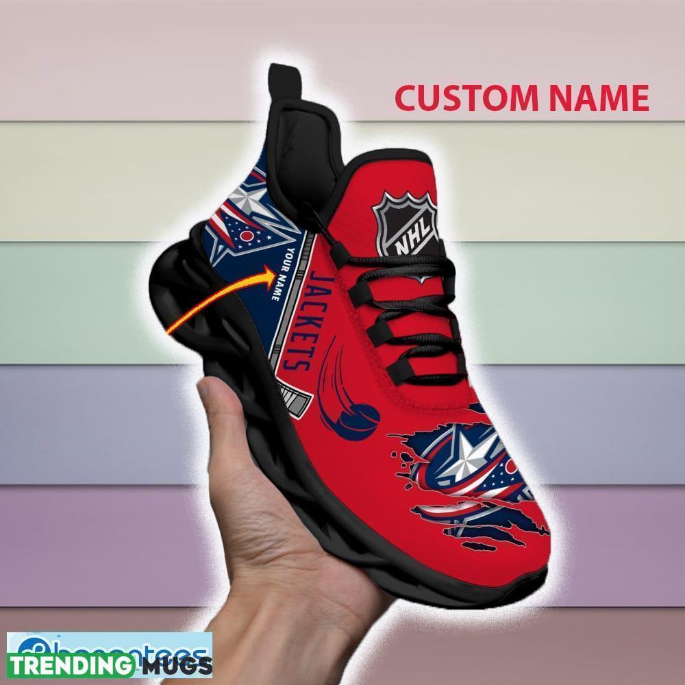 Custom Name Columbus Blue Jackets NHL Max Soul Shoes For Men And Women Gift For Fan Clunky Sneakers New - Columbus Blue Jackets NHL Max Soul Shoes_1 Custom Name Columbus Blue Jackets NHL Max Soul Shoes For Men And Women Gift For Fan Clunky Sneakers New - Columbus Blue Jackets NHL Max Soul Shoes_1