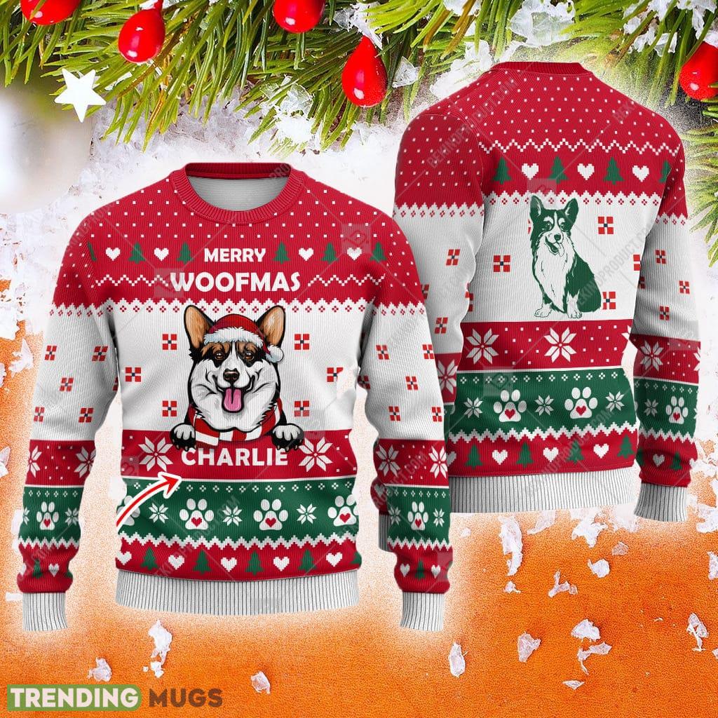 Custom Name Corgi Dog Paw Heart Animal Red Ugly Sweater New For Family Holidays Christmas - Custom Name Corgi Dog Paw Heart Animal Red Ugly Sweater New For Family Holidays Christmas Custom Name Corgi Dog Paw Heart Animal Red Ugly Sweater New For Family Holidays Christmas - Custom Name Corgi Dog Paw Heart Animal Red Ugly Sweater New For Family Holidays Christmas