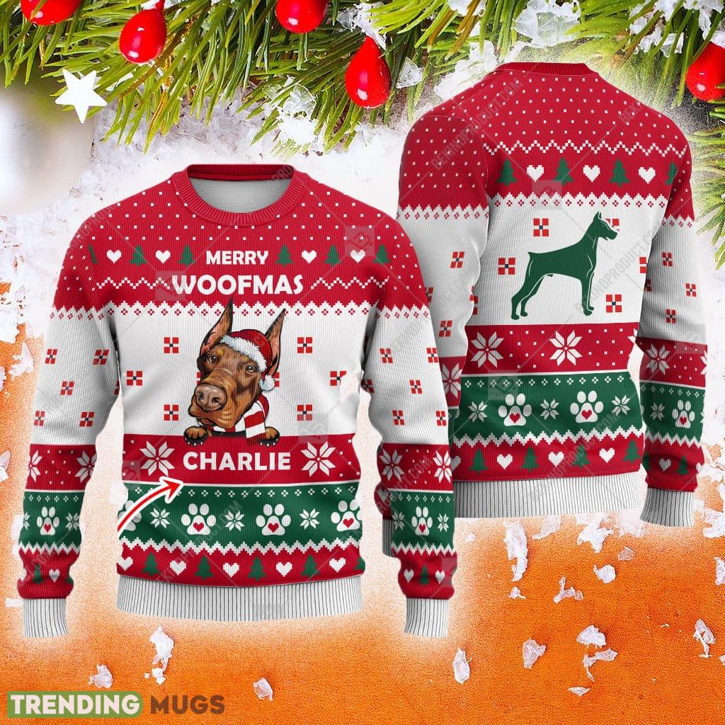 Custom Name Doberman Dog Paw Heart Animal Festoon Ugly Sweater New For Family Holidays Christmas - Custom Name Doberman Dog Paw Heart Animal Festoon Ugly Sweater New For Family Holidays Christmas Custom Name Doberman Dog Paw Heart Animal Festoon Ugly Sweater New For Family Holidays Christmas - Custom Name Doberman Dog Paw Heart Animal Festoon Ugly Sweater New For Family Holidays Christmas