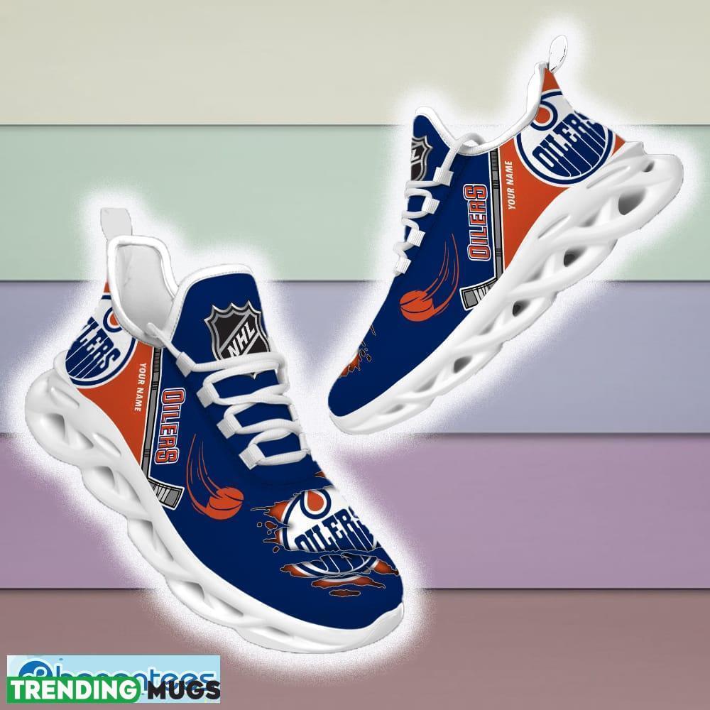 Custom Name Edmonton Oilers NHL Max Soul Shoes For Men And Women Gift For Fan Clunky Sneakers New Max Soul Custom Name Edmonton Oilers NHL Max Soul Shoes For Men And Women Gift For Fan Clunky Sneakers New Max Soul