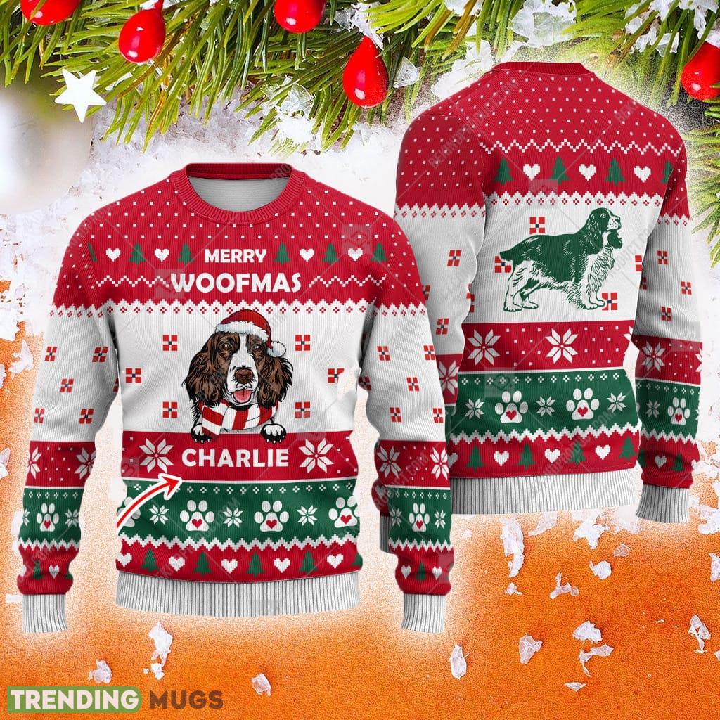 Custom Name English Springer Spaniel Dog Paw Heart Animal Casual Ugly Sweater New For Family Holidays Christmas - Custom Name English Springer Spaniel Dog Paw Heart Animal Casual Ugly Sweater New For Family Holidays Christmas Custom Name English Springer Spaniel Dog Paw Heart Animal Casual Ugly Sweater New For Family Holidays Christmas - Custom Name English Springer Spaniel Dog Paw Heart Animal Casual Ugly Sweater New For Family Holidays Christmas