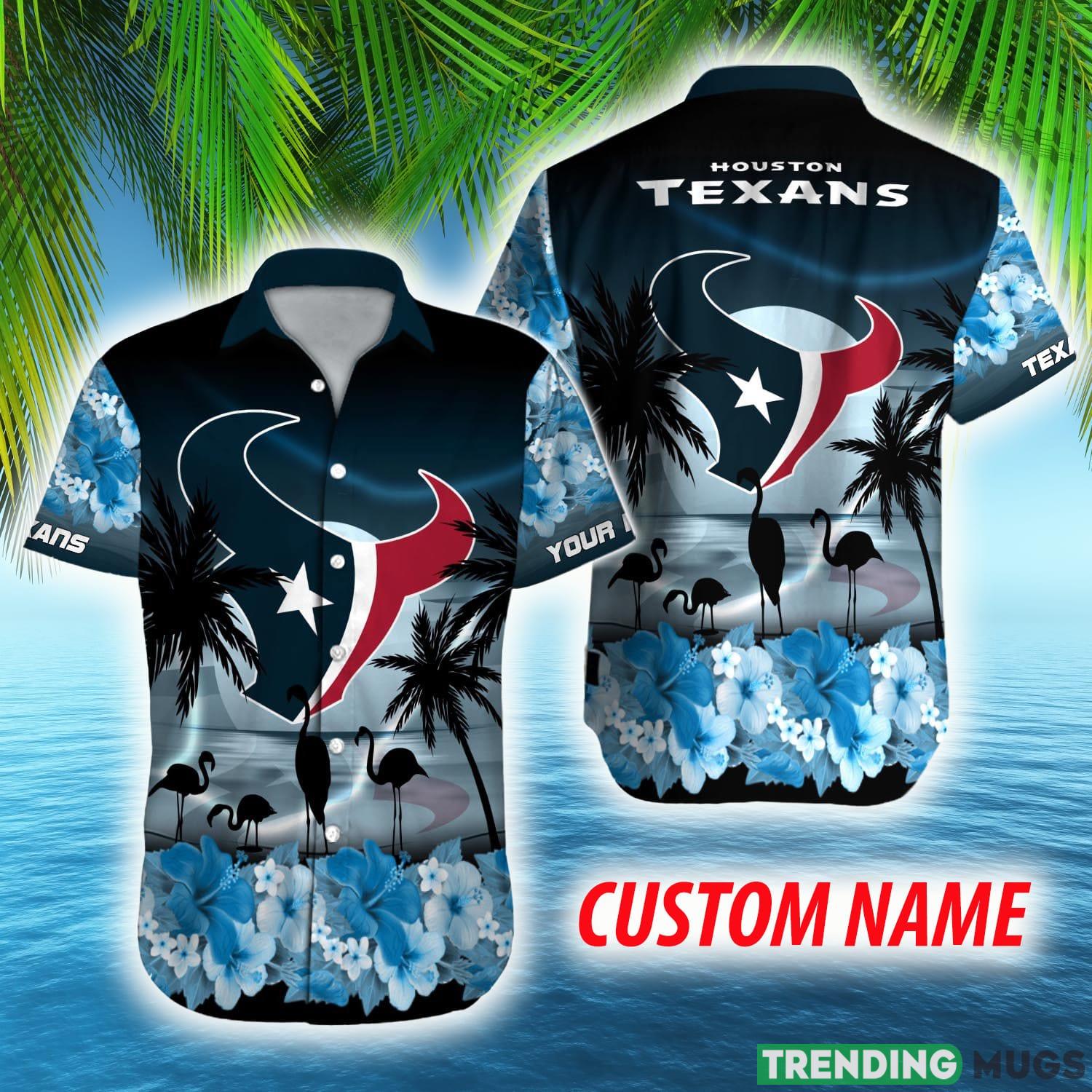 Custom Name Houston Texans NFL Flamingo Hibiscus For Men And Women Gift Fans Hawaiian Shirt - Custom Name Houston Texans NFL Flamingo Hibiscus For Men And Women Gift Fans Hawaiian Shirt Custom Name Houston Texans NFL Flamingo Hibiscus For Men And Women Gift Fans Hawaiian Shirt - Custom Name Houston Texans NFL Flamingo Hibiscus For Men And Women Gift Fans Hawaiian Shirt