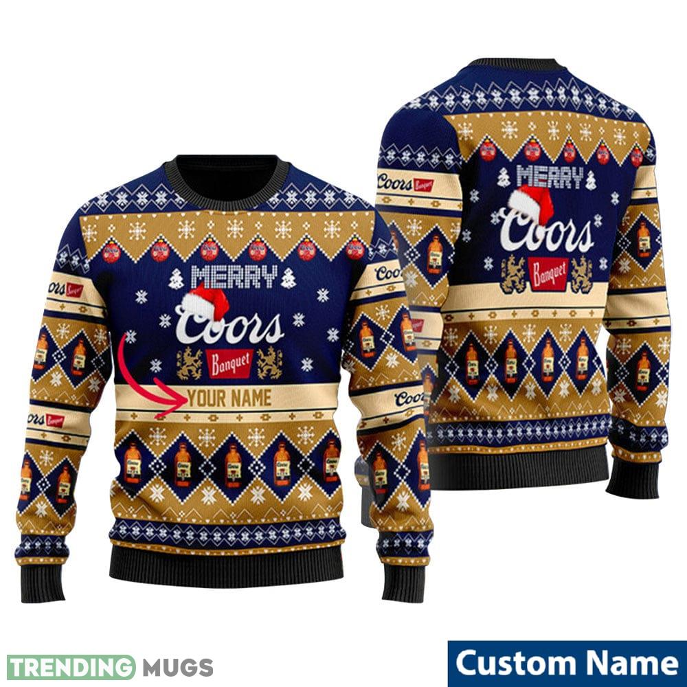 Custom Name Merry Coors Banquet Knitted 3D Sweater Gift For Xmas - Custom Name Merry Coors Banquet Knitted 3D Sweater Gift For Xmas Custom Name Merry Coors Banquet Knitted 3D Sweater Gift For Xmas - Custom Name Merry Coors Banquet Knitted 3D Sweater Gift For Xmas