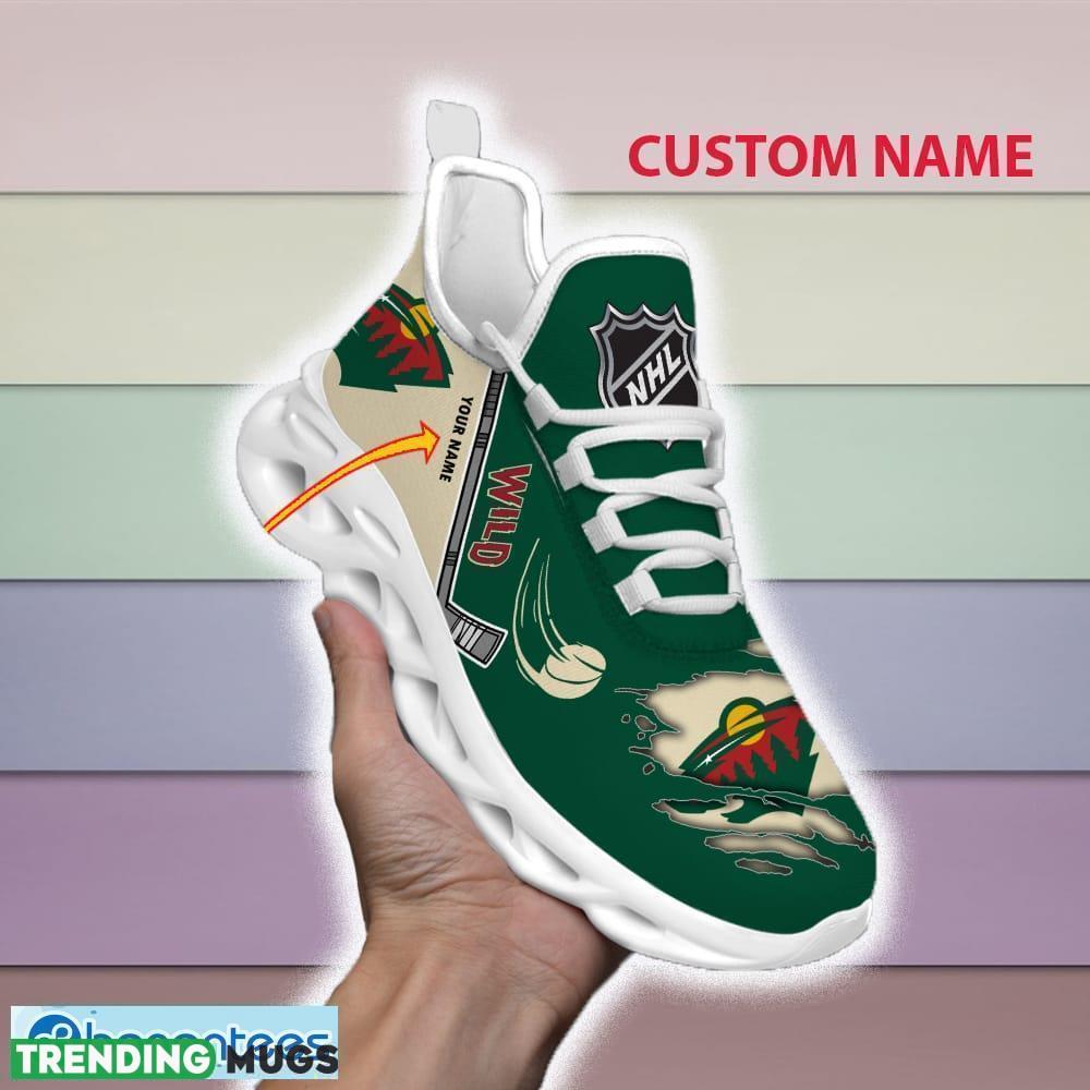 Custom Name Minnesota Wild NHL Max Soul Shoes For Men And Women Gift For Fan Clunky Sneakers New Max Soul Custom Name Minnesota Wild NHL Max Soul Shoes For Men And Women Gift For Fan Clunky Sneakers New Max Soul