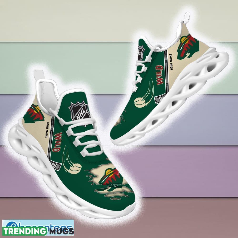 Custom Name Minnesota Wild NHL Max Soul Shoes For Men And Women Gift For Fan Clunky Sneakers New Max Soul Custom Name Minnesota Wild NHL Max Soul Shoes For Men And Women Gift For Fan Clunky Sneakers New Max Soul