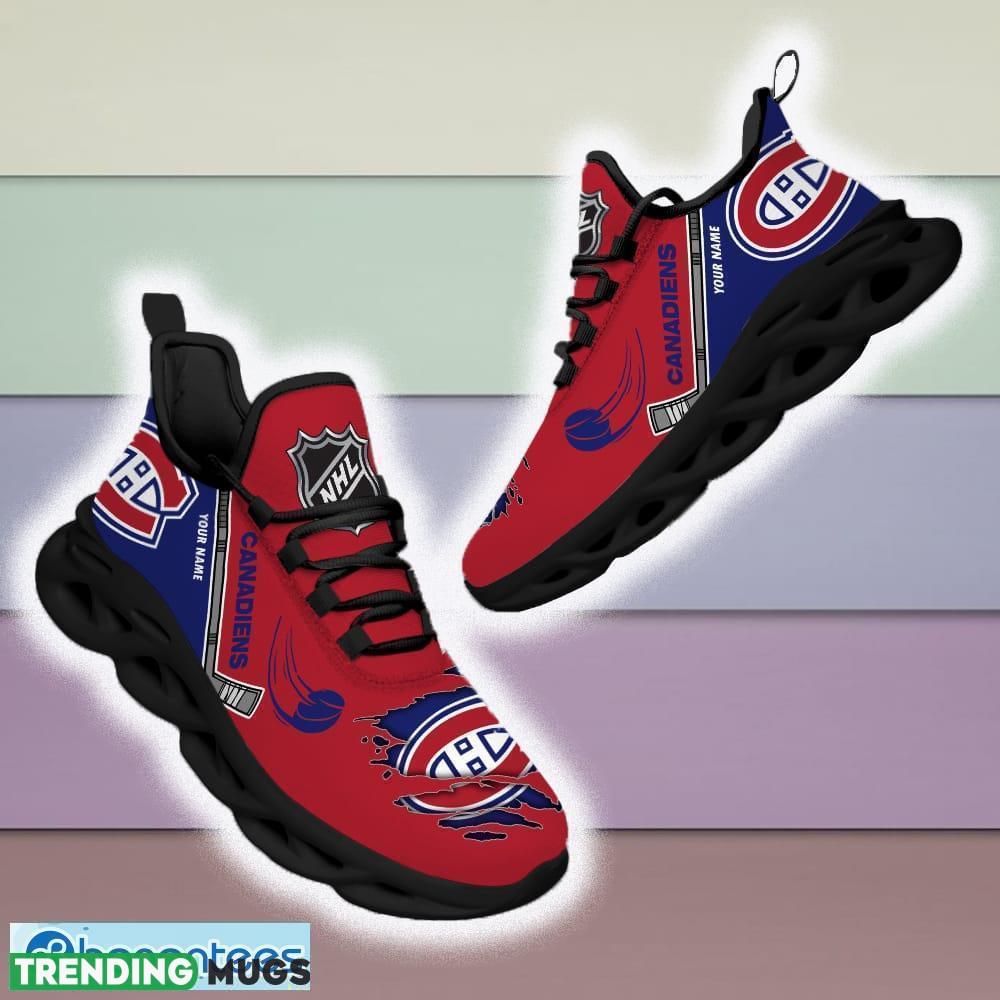 Custom Name Montreal Canadiens NHL Max Soul Shoes For Men And Women Gift For Fan Clunky Sneakers New Max Soul Custom Name Montreal Canadiens NHL Max Soul Shoes For Men And Women Gift For Fan Clunky Sneakers New Max Soul