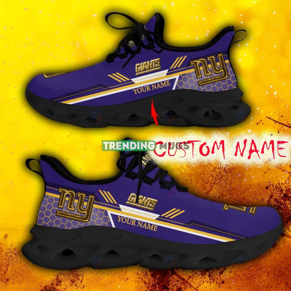 Custom Name New York Giants Purple All Over Printed Max Soul Shoes For Fans Gift Men And Women New Sports Sneakers Max Soul Custom Name New York Giants Purple All Over Printed Max Soul Shoes For Fans Gift Men And Women New Sports Sneakers Max Soul