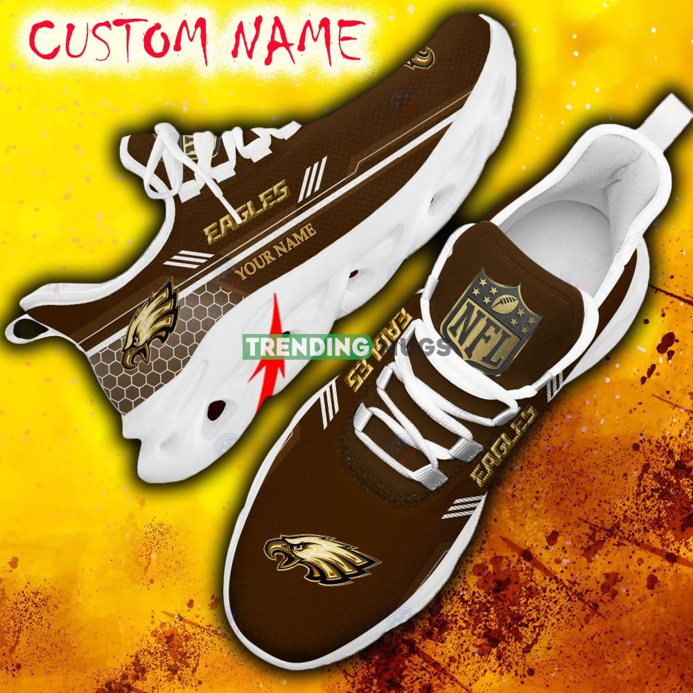 Custom Name Philadelphia Eagles Brown All Over Printed Max Soul Shoes For Fans Gift Men And Women New Sports Sneakers - Philadelphia Eagles Chunky Sneakers Best Photo 13 Custom Name Philadelphia Eagles Brown All Over Printed Max Soul Shoes For Fans Gift Men And Women New Sports Sneakers - Philadelphia Eagles Chunky Sneakers Best Photo 13