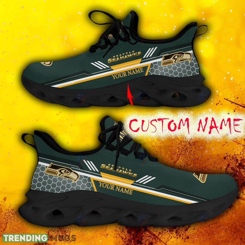 Custom Name Seattle Seahawks Green All Over Printed Max Soul Shoes For Fans Gift Men And Women New Sports Sneakers Max Soul Custom Name Seattle Seahawks Green All Over Printed Max Soul Shoes For Fans Gift Men And Women New Sports Sneakers Max Soul