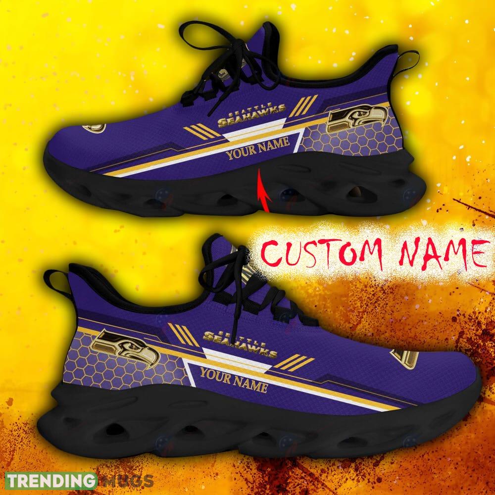 Custom Name Seattle Seahawks Purple All Over Printed Max Soul Shoes For Fans Gift Men And Women New Sports Sneakers Max Soul Custom Name Seattle Seahawks Purple All Over Printed Max Soul Shoes For Fans Gift Men And Women New Sports Sneakers Max Soul
