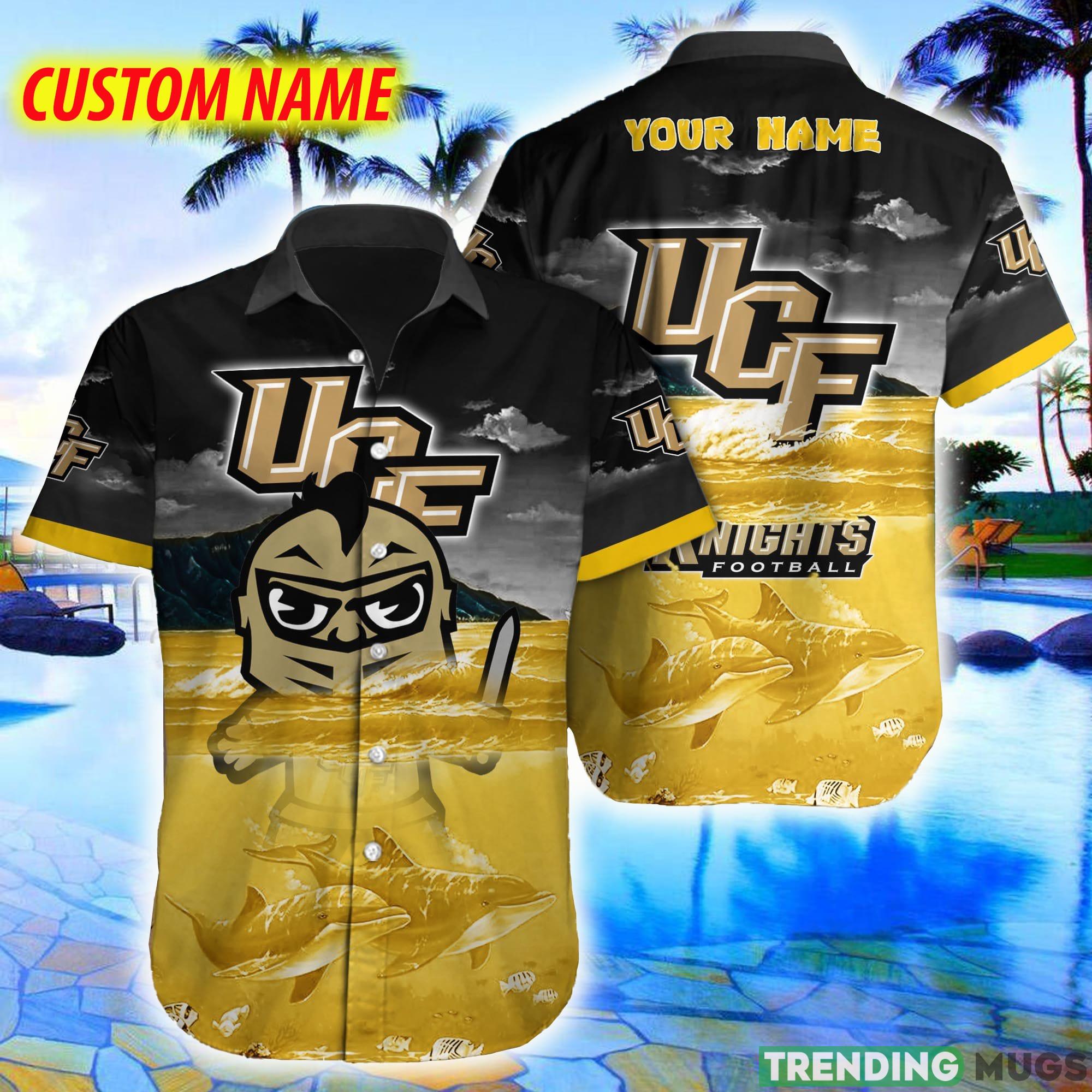 Custom Name UCF Knights NCAA Logo Dolphin Beach Funny Hawaiian Shirt - Custom Name UCF Knights NCAA Logo Dolphin Beach Funny Hawaiian Shirt Custom Name UCF Knights NCAA Logo Dolphin Beach Funny Hawaiian Shirt - Custom Name UCF Knights NCAA Logo Dolphin Beach Funny Hawaiian Shirt