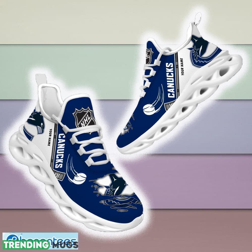 Custom Name Vancouver Canucks NHL Max Soul Shoes For Men And Women Gift For Fan Clunky Sneakers New Max Soul Custom Name Vancouver Canucks NHL Max Soul Shoes For Men And Women Gift For Fan Clunky Sneakers New Max Soul