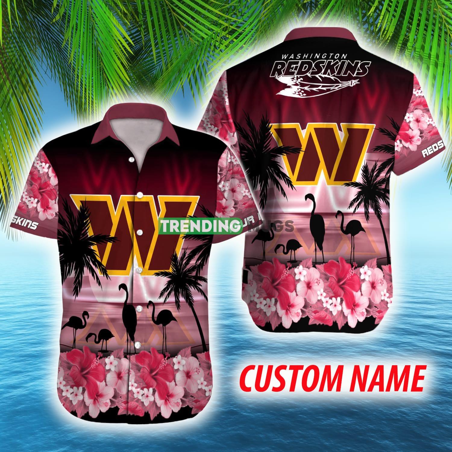 Custom Name Washington Commanders NFL Flamingo Hibiscus For Men And Women Gift Fans Hawaiian Shirt - Custom Name Washington Commanders NFL Flamingo Hibiscus For Men And Women Gift Fans Hawaiian Shirt Custom Name Washington Commanders NFL Flamingo Hibiscus For Men And Women Gift Fans Hawaiian Shirt - Custom Name Washington Commanders NFL Flamingo Hibiscus For Men And Women Gift Fans Hawaiian Shirt