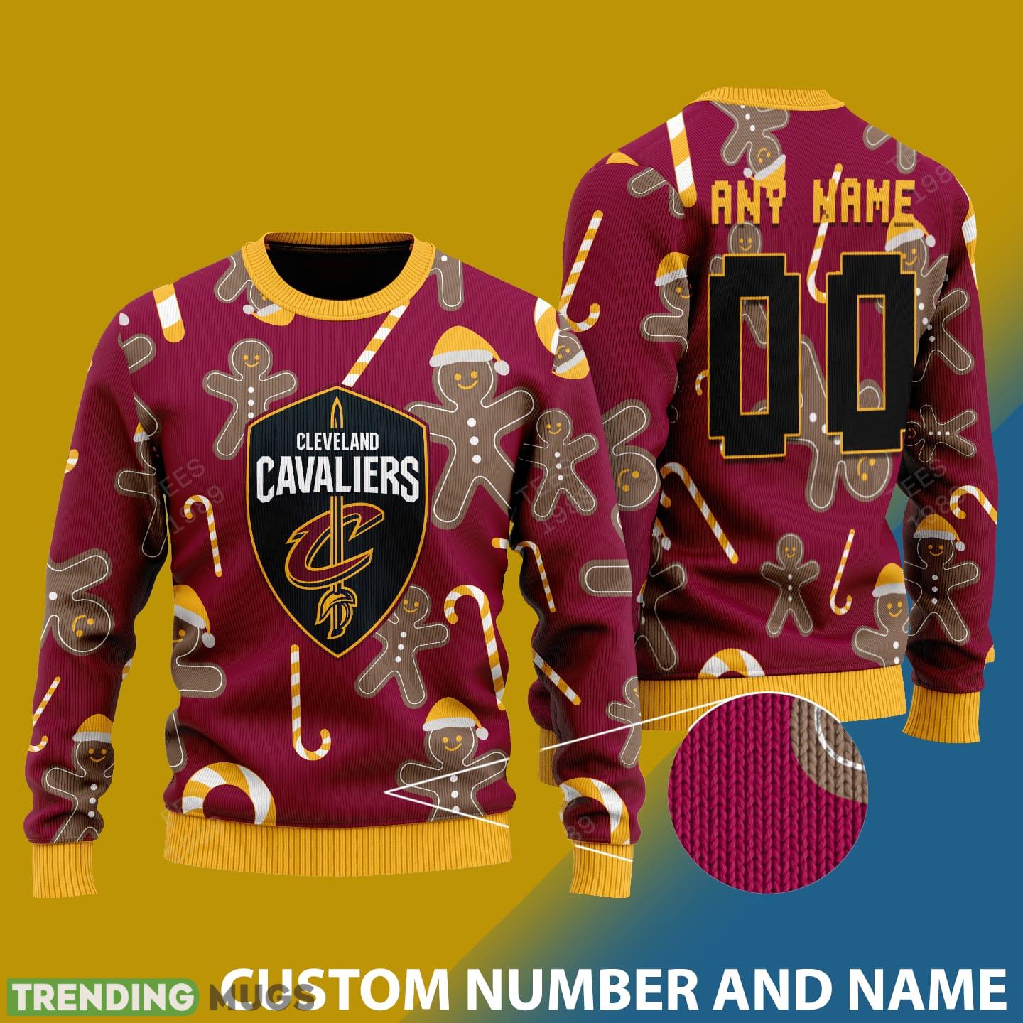 Custom Number And Name Cleveland Cavaliers Christmas Santa Bear Ugly Christmas Sweater - Cleveland Cavaliers - CUSTOMIZE YOUR NAME & NUMBER Custom Number And Name Cleveland Cavaliers Christmas Santa Bear Ugly Christmas Sweater - Cleveland Cavaliers - CUSTOMIZE YOUR NAME & NUMBER