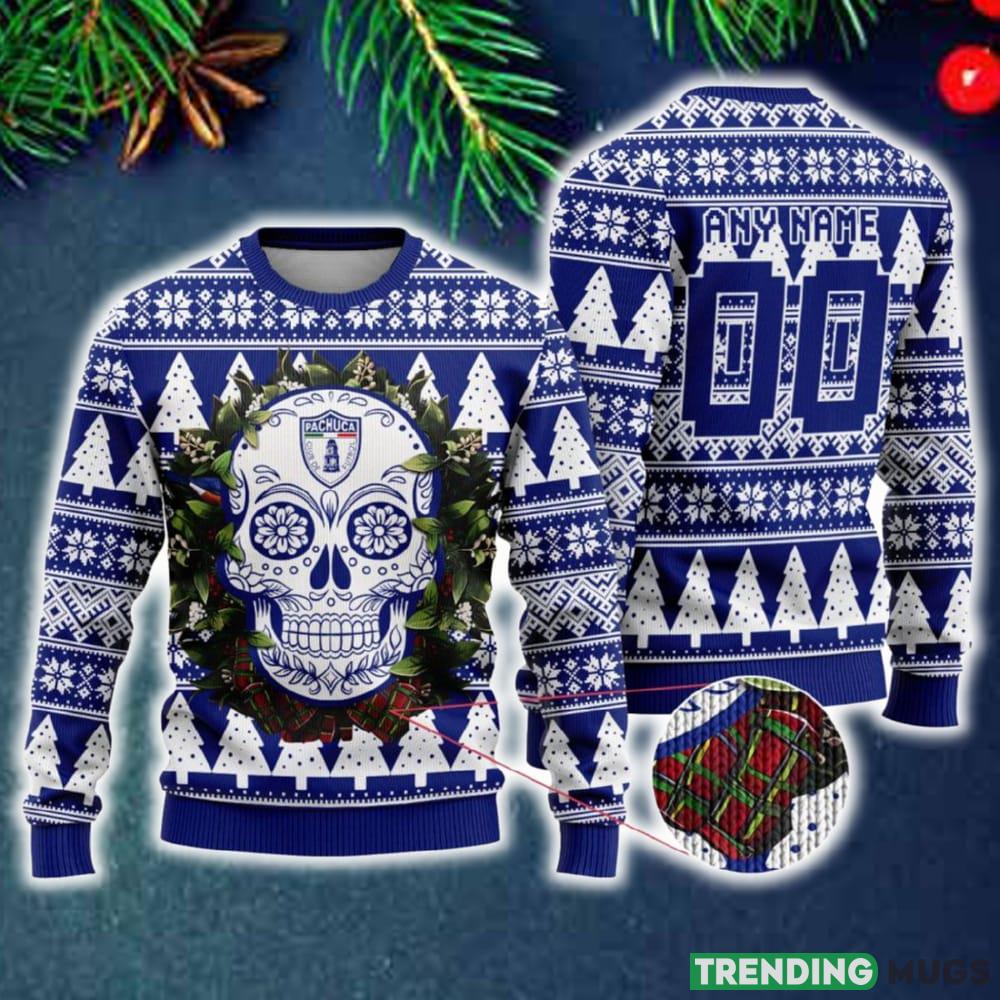 Custom Number And Name LIGA MX C.F. Pachuca Special Sugar Skull Christmas Ugly Sweater Gift For Men And Women - Custom Number And Name LIGA MX C.F. Pachuca Special Sugar Skull Christmas Ugly Sweater Gift For Men And Women Custom Number And Name LIGA MX C.F. Pachuca Special Sugar Skull Christmas Ugly Sweater Gift For Men And Women - Custom Number And Name LIGA MX C.F. Pachuca Special Sugar Skull Christmas Ugly Sweater Gift For Men And Women