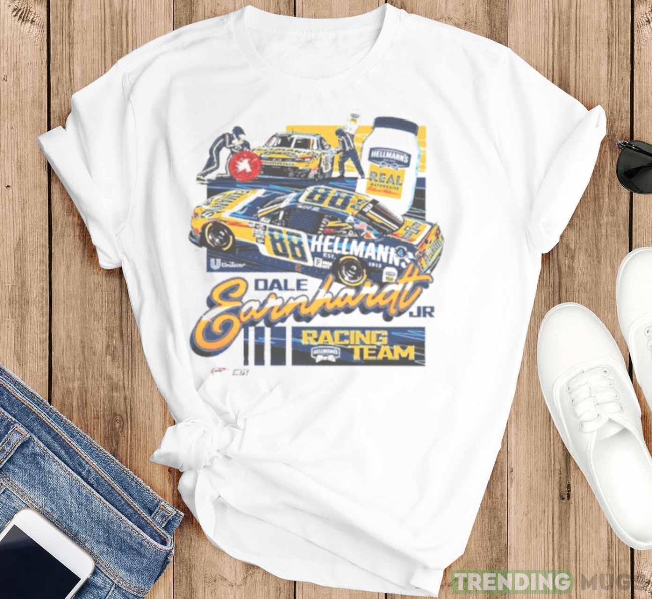 Dale Earnhardt Jr. Jr Motorsports Official Team Apparel Hellmann’s T shirt Light Shirt Dale Earnhardt Jr. Jr Motorsports Official Team Apparel Hellmann’s T shirt Light Shirt