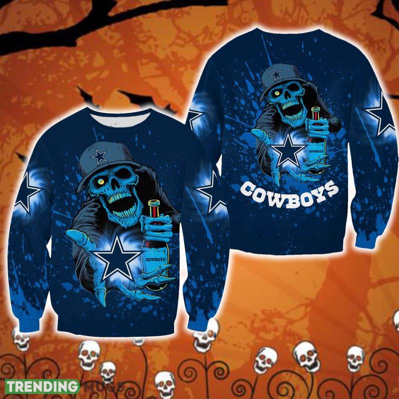 Dallas Cowboys Halloween Skull Edition Unisex Bells Halloween Ugly Sweater For Men And Women Gift Christmas - Dallas Cowboys Halloween Skull Edition Unisex Bells Halloween Ugly Sweater For Men And Women Gift Christmas Dallas Cowboys Halloween Skull Edition Unisex Bells Halloween Ugly Sweater For Men And Women Gift Christmas - Dallas Cowboys Halloween Skull Edition Unisex Bells Halloween Ugly Sweater For Men And Women Gift Christmas
