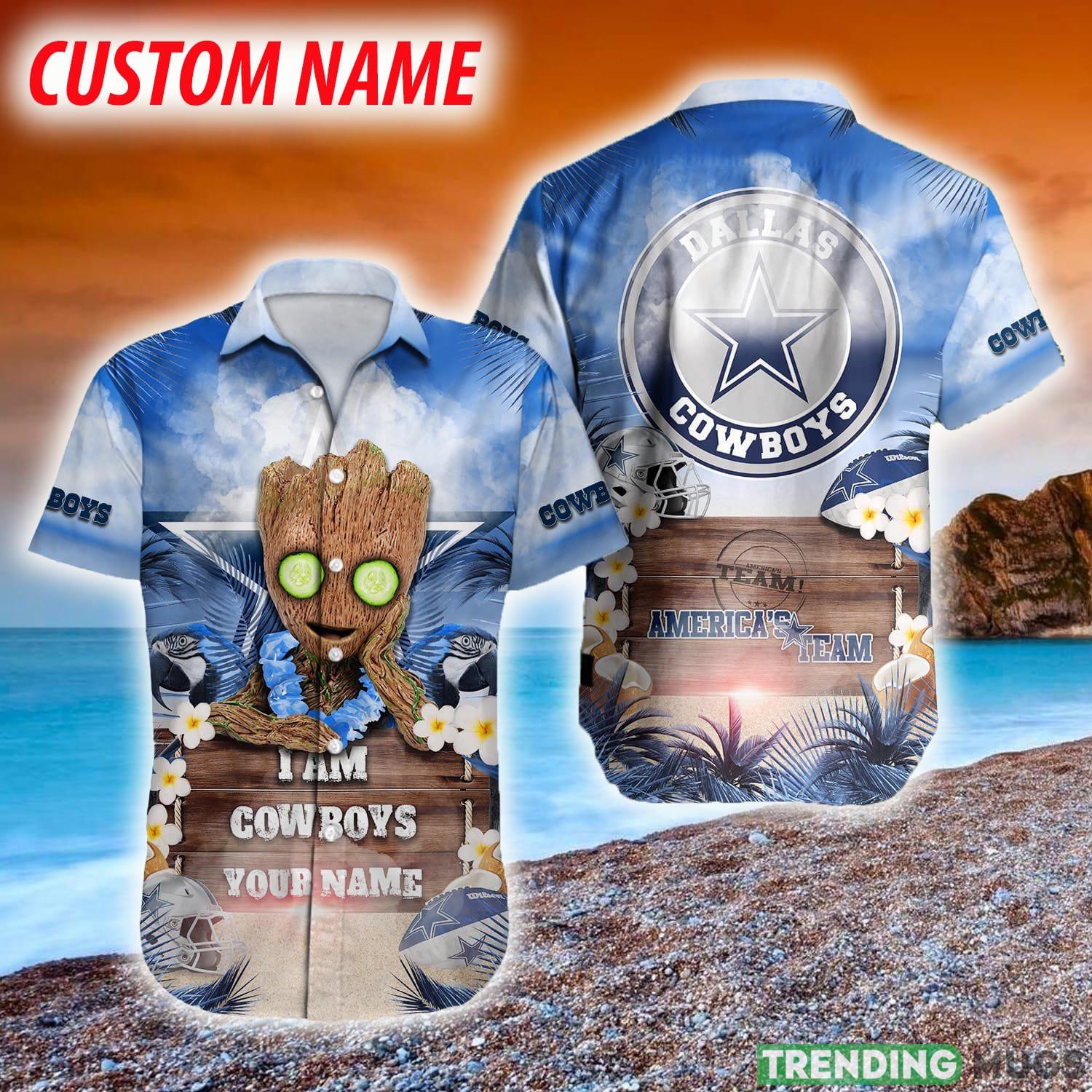 Dallas Cowboys NFL Hawaiian shirt Groot Funny Color Custom Name For Fans Gift - Dallas Cowboys NFL Hawaiian shirt Groot Funny Color Custom Name For Fans Gift Dallas Cowboys NFL Hawaiian shirt Groot Funny Color Custom Name For Fans Gift - Dallas Cowboys NFL Hawaiian shirt Groot Funny Color Custom Name For Fans Gift