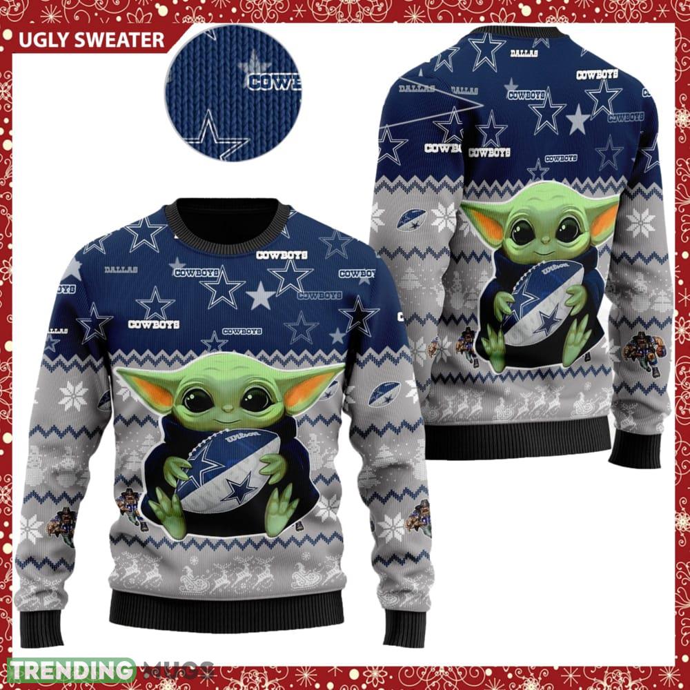 Dallas Cowboys NFL Star Wars Baby Yoda Knitted Christmas Sweater AOP Holiday - Dallas Cowboys NFL Star Wars Baby Yoda Knitted Christmas Sweater AOP Holiday Dallas Cowboys NFL Star Wars Baby Yoda Knitted Christmas Sweater AOP Holiday - Dallas Cowboys NFL Star Wars Baby Yoda Knitted Christmas Sweater AOP Holiday