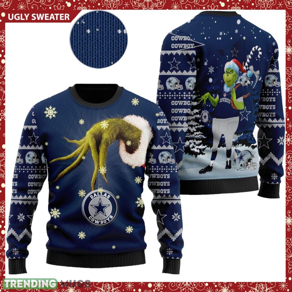 Dallas Cowboys NFL Team Grinch Knitted Christmas 3D Sweater For Fans - Dallas Cowboys NFL Team Grinch Knitted Christmas 3D Sweater For Fans Dallas Cowboys NFL Team Grinch Knitted Christmas 3D Sweater For Fans - Dallas Cowboys NFL Team Grinch Knitted Christmas 3D Sweater For Fans