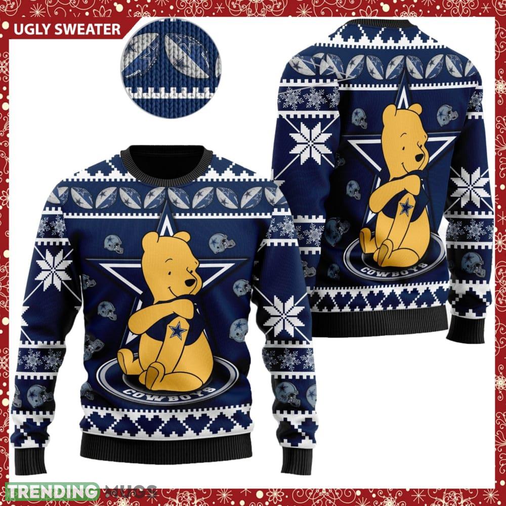 Dallas Cowboys NFL Winnie the Pooh Knitted Christmas Sweater AOP Holiday - Dallas Cowboys NFL Winnie the Pooh Knitted Christmas Sweater AOP Holiday Dallas Cowboys NFL Winnie the Pooh Knitted Christmas Sweater AOP Holiday - Dallas Cowboys NFL Winnie the Pooh Knitted Christmas Sweater AOP Holiday