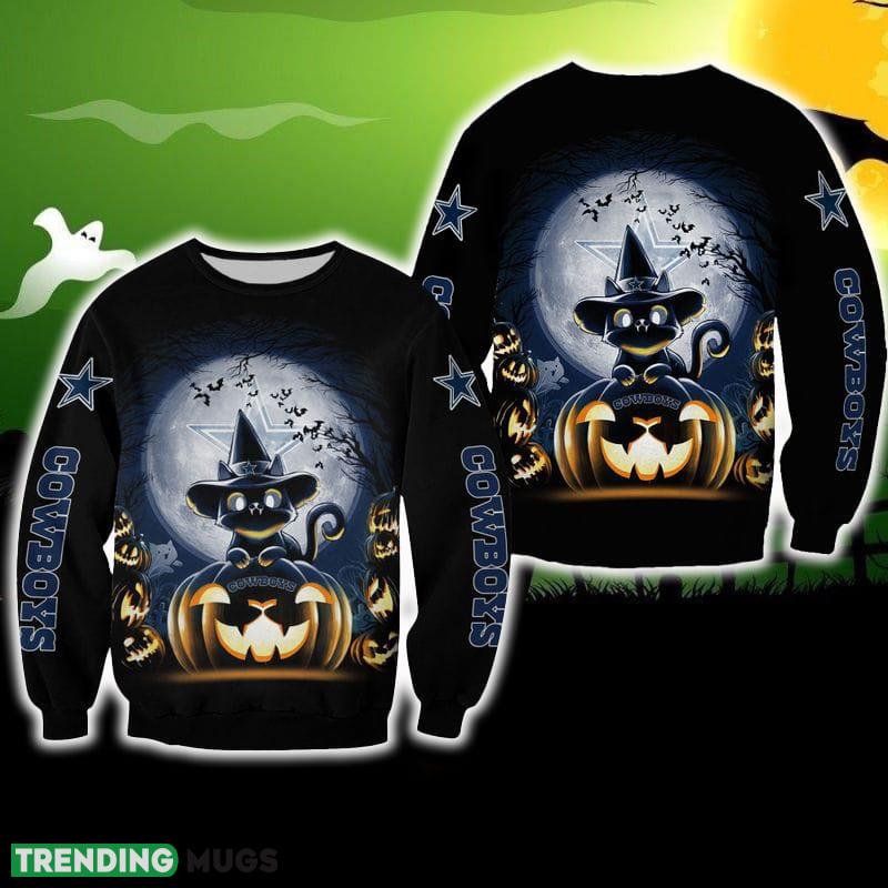 Dallas Cowboys Witch Cat Halloween Edition Unisex Blessing Ugly Sweater For Men And Women Gift Christmas - Dallas Cowboys Witch Cat Halloween Edition Unisex Blessing Ugly Sweater For Men And Women Gift Christmas Dallas Cowboys Witch Cat Halloween Edition Unisex Blessing Ugly Sweater For Men And Women Gift Christmas - Dallas Cowboys Witch Cat Halloween Edition Unisex Blessing Ugly Sweater For Men And Women Gift Christmas