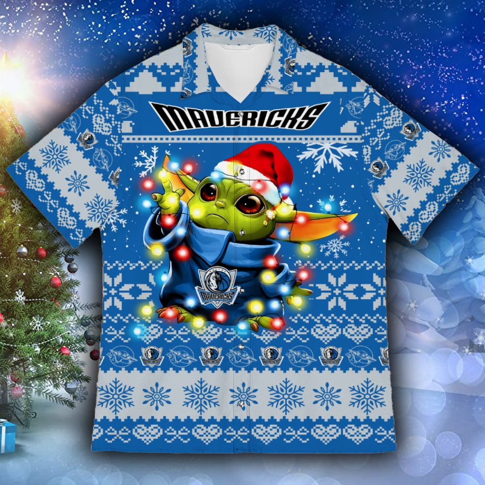 Dallas Mavericks Baby Yoda Star Wars Sports Football American Ugly Hawaiian Shirt Gift Christmas - 261023-071114 Dallas Mavericks Baby Yoda Star Wars Sports Football American Ugly Hawaiian Shirt Gift Christmas - 261023-071114