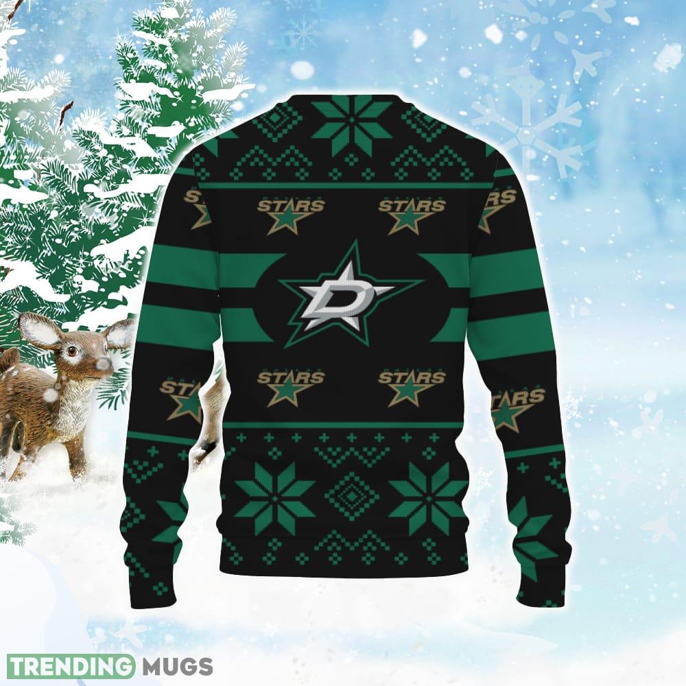 Dallas Stars Custom New Uniforms For Fan Gear Ugly Xmas AOP Sweater 3D Sweater Dallas Stars Custom New Uniforms For Fan Gear Ugly Xmas AOP Sweater 3D Sweater
