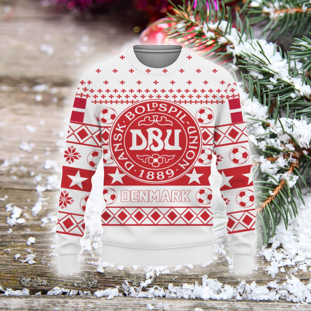 Denmark National Ugly Christmas Sweater World Cup Soccer Team Snow Santa Ugly Christmas Sweater Team Logo Sweatshirt Holiday Unisex For Fans Gift 3D Sweater Denmark National Ugly Christmas Sweater World Cup Soccer Team Snow Santa Ugly Christmas Sweater Team Logo Sweatshirt Holiday Unisex For Fans Gift 3D Sweater