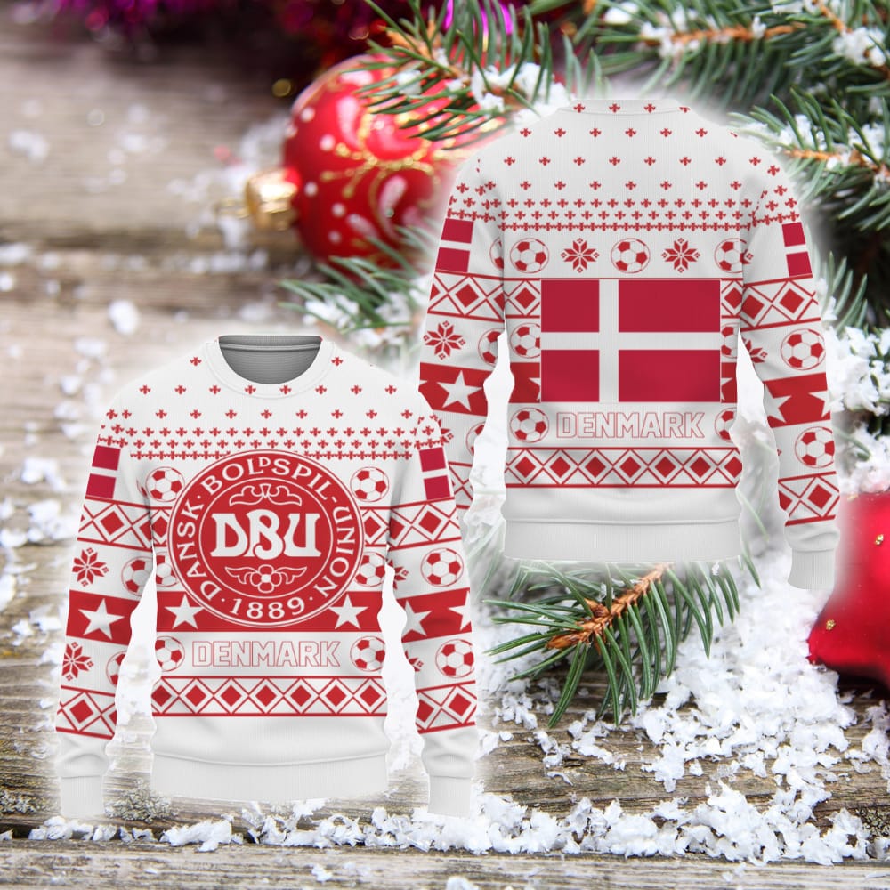 Denmark National Ugly Christmas Sweater World Cup Soccer Team Snow Santa Ugly Christmas Sweater Team Logo Sweatshirt Holiday Unisex For Fans Gift - 011023-093357 Denmark National Ugly Christmas Sweater World Cup Soccer Team Snow Santa Ugly Christmas Sweater Team Logo Sweatshirt Holiday Unisex For Fans Gift - 011023-093357