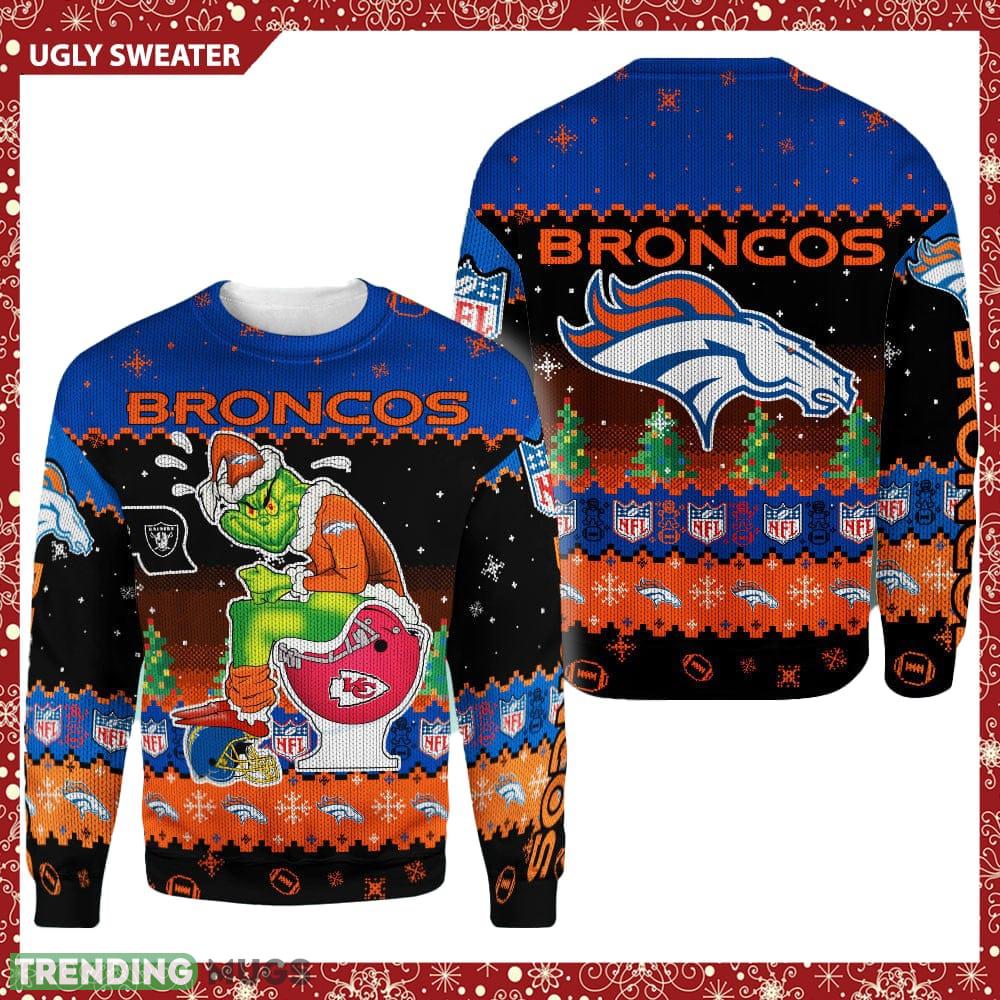 Denver Broncos Funny Grinch Knitted Christmas 3D Sweater For Fans - Denver Broncos Funny Grinch Knitted Christmas 3D Sweater For Fans Denver Broncos Funny Grinch Knitted Christmas 3D Sweater For Fans - Denver Broncos Funny Grinch Knitted Christmas 3D Sweater For Fans