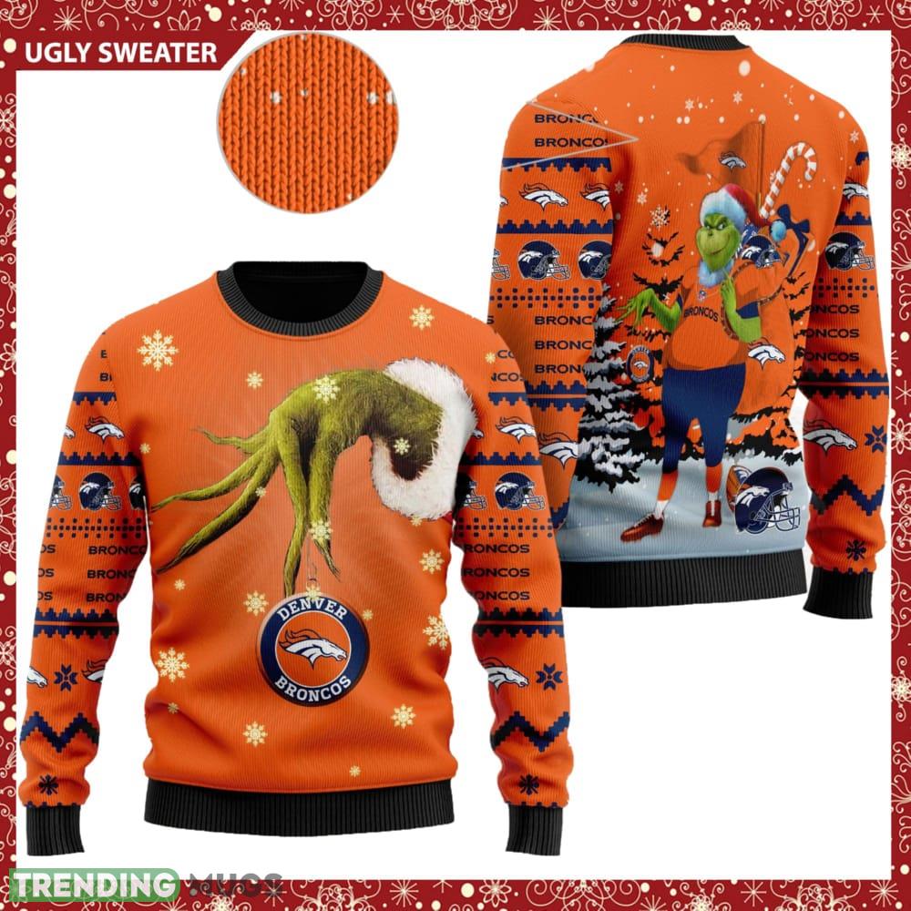 Denver Broncos NFL Team Grinch Knitted Christmas 3D Sweater For Fans - Denver Broncos NFL Team Grinch Knitted Christmas 3D Sweater For Fans Denver Broncos NFL Team Grinch Knitted Christmas 3D Sweater For Fans - Denver Broncos NFL Team Grinch Knitted Christmas 3D Sweater For Fans