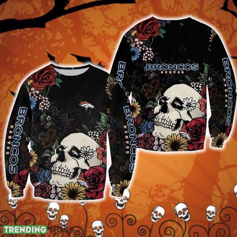 Denver Broncos Skull And Flowers Snowball Halloween Ugly Sweater For Men And Women Gift Christmas - Denver Broncos Skull And Flowers Snowball Halloween Ugly Sweater For Men And Women Gift Christmas Denver Broncos Skull And Flowers Snowball Halloween Ugly Sweater For Men And Women Gift Christmas - Denver Broncos Skull And Flowers Snowball Halloween Ugly Sweater For Men And Women Gift Christmas