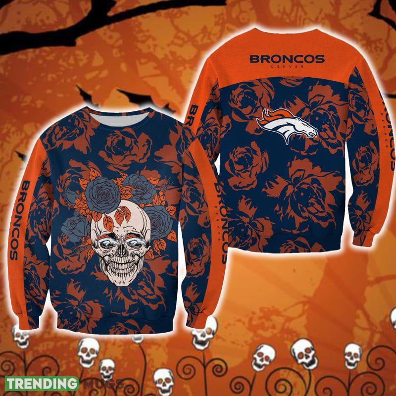 Denver Broncos Skull And Rose Pattern Blizzard Halloween Ugly Sweater For Men And Women Gift Christmas - Denver Broncos Skull And Rose Pattern Blizzard Halloween Ugly Sweater For Men And Women Gift Christmas Denver Broncos Skull And Rose Pattern Blizzard Halloween Ugly Sweater For Men And Women Gift Christmas - Denver Broncos Skull And Rose Pattern Blizzard Halloween Ugly Sweater For Men And Women Gift Christmas
