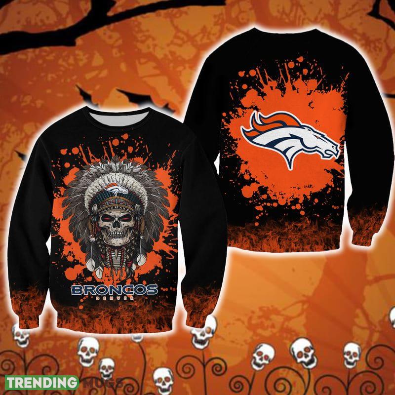 Denver Broncos Skull Frozen Halloween Ugly Sweater For Men And Women Gift Christmas - Denver Broncos Skull Frozen Halloween Ugly Sweater For Men And Women Gift Christmas Denver Broncos Skull Frozen Halloween Ugly Sweater For Men And Women Gift Christmas - Denver Broncos Skull Frozen Halloween Ugly Sweater For Men And Women Gift Christmas