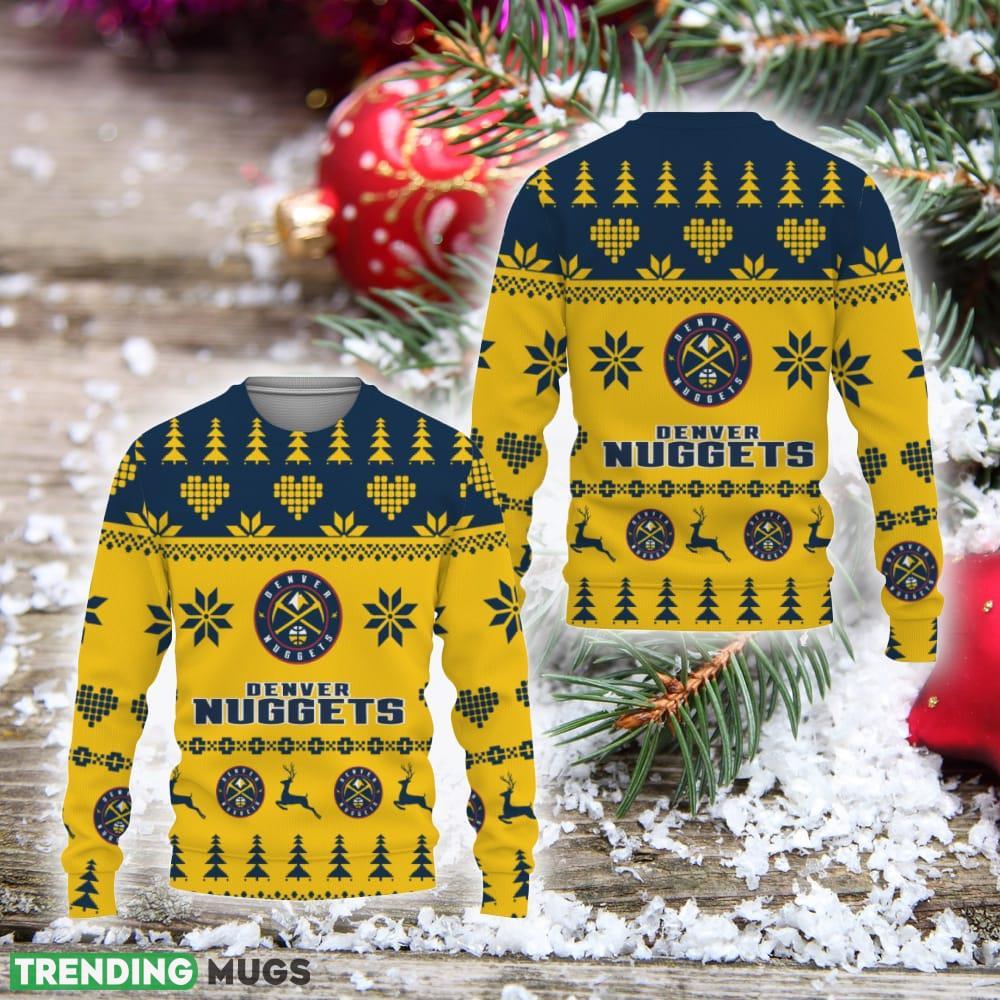 Denver Nuggets Merry Christmas Tree Christmas Sweater Unisex Sweatshirt For Fans Gift Holiday Christmas 3D Sweater Denver Nuggets Merry Christmas Tree Christmas Sweater Unisex Sweatshirt For Fans Gift Holiday Christmas 3D Sweater