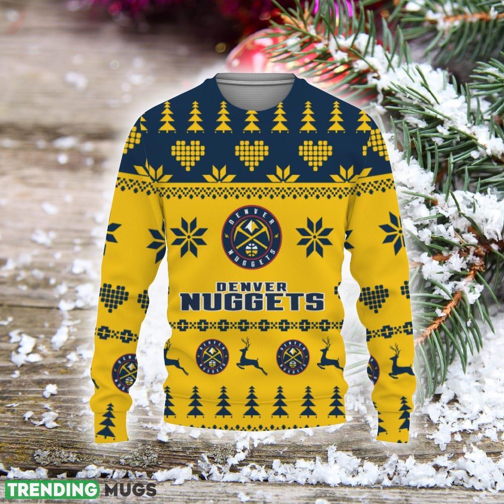 Denver Nuggets Merry Christmas Tree Christmas Sweater Unisex Sweatshirt For Fans Gift Holiday Christmas 3D Sweater Denver Nuggets Merry Christmas Tree Christmas Sweater Unisex Sweatshirt For Fans Gift Holiday Christmas 3D Sweater