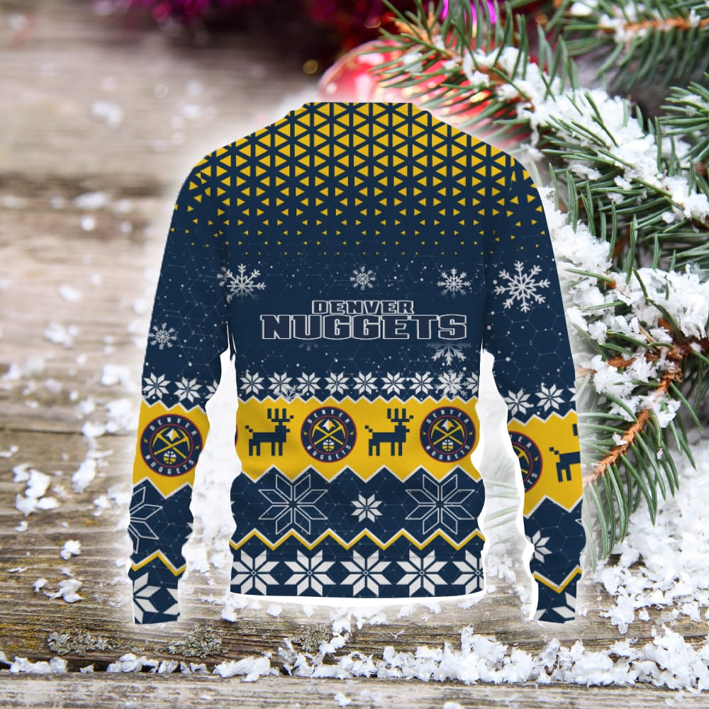 Denver Nuggets Sports Football American Ugly Christmas Sweater Christmas Gift Holiday Unisex Sweatshirt For Fans 3D Sweater Denver Nuggets Sports Football American Ugly Christmas Sweater Christmas Gift Holiday Unisex Sweatshirt For Fans 3D Sweater