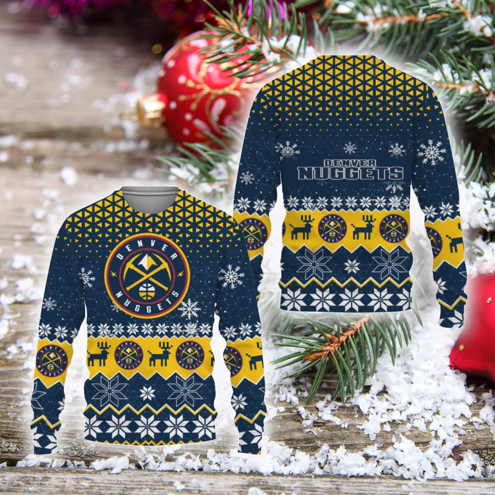 Denver Nuggets Sports Football American Ugly Christmas Sweater Christmas Gift Holiday Unisex Sweatshirt For Fans - 011023-094016 Denver Nuggets Sports Football American Ugly Christmas Sweater Christmas Gift Holiday Unisex Sweatshirt For Fans - 011023-094016